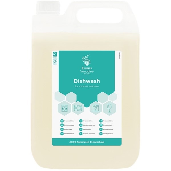 Click for a bigger picture.Dishwasher Detergent Liquid 5LTR - Handle Product With Care - Corrosive