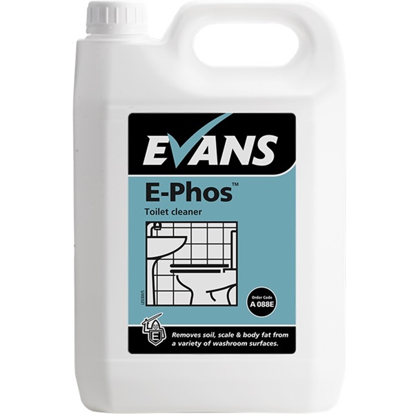 Click for a bigger picture.E-Phos Toilet + Washroom Cleaner & Descaler 5L