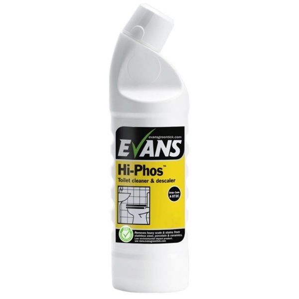 Click for a bigger picture.Hi-Phos Heavy Duty Toilet Cleaner Descaler 1L - Handle Product With Care - Corrosive