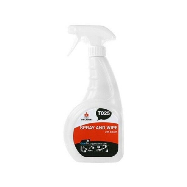 Click for a bigger picture.Spray + Wipe With Bleach 750ml Single