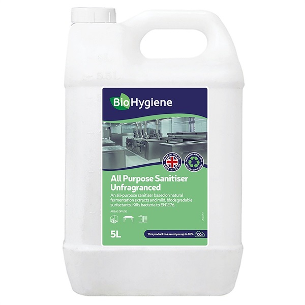 Click for a bigger picture.xx BioHygiene All Purpose Sanitiser 5L - Concentrated Virucidal Cleaner Santiser