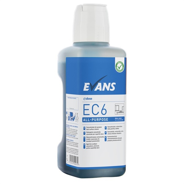 Click for a bigger picture.xx Evans EC6 Blue Zone 1Ltr  Concentrated All Purpose Cleaner  (Single)