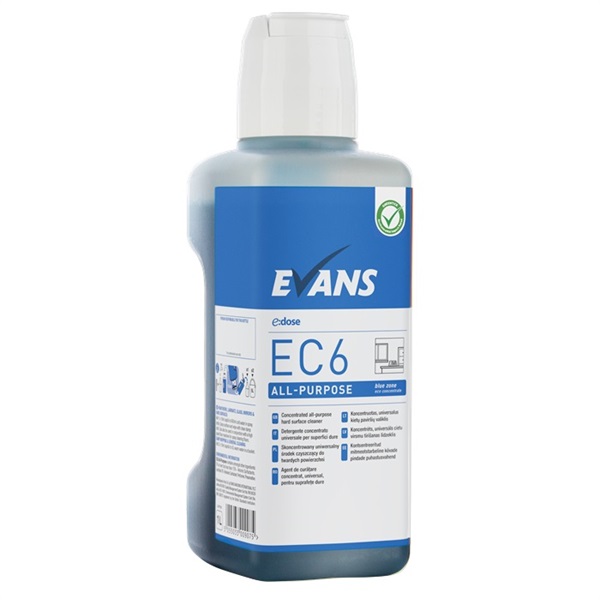 Click for a bigger picture.Evans EC6 Blue Zone 1L Single All Purpose Cleaner