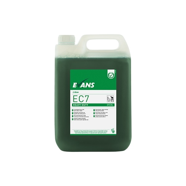 Click for a bigger picture.xx Evans EC7 Green Zone 5Ltr Concentrated Heavy Duty Hard Surface Cleaner