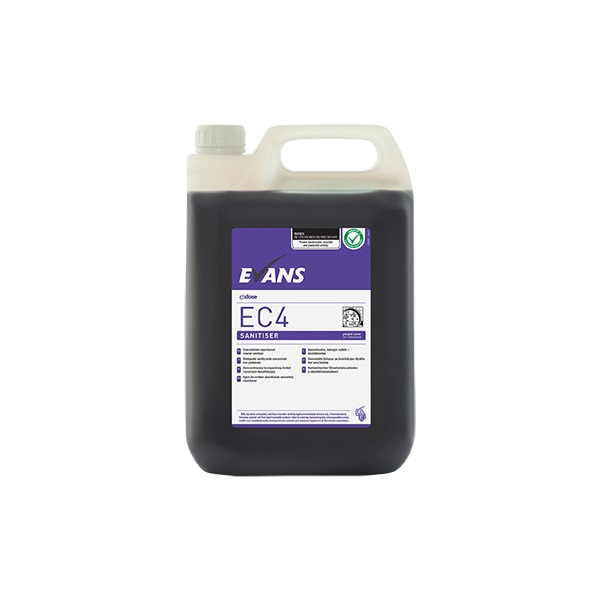 Click for a bigger picture.Evans EC4 Purple Zone 5L Single Virucidal Sanitiser
