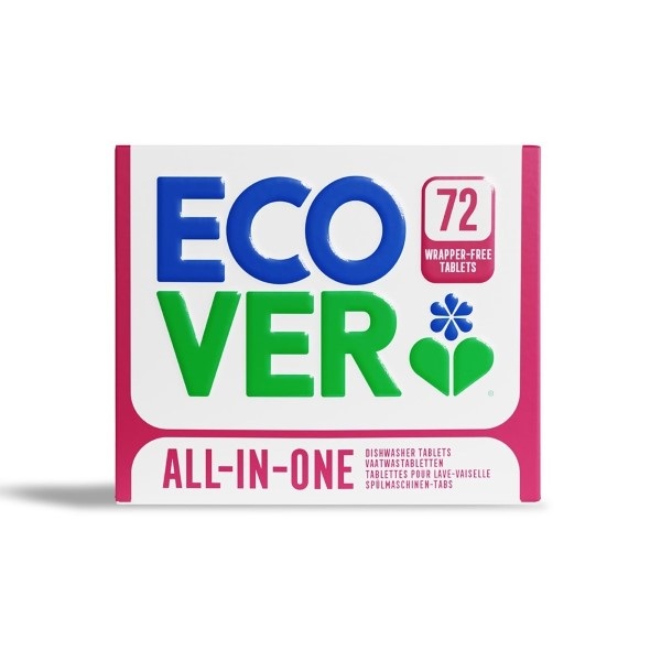 Click for a bigger picture.NEW Ecover All in One Dishwasher Tablets - Wrapper Free (4x72)
