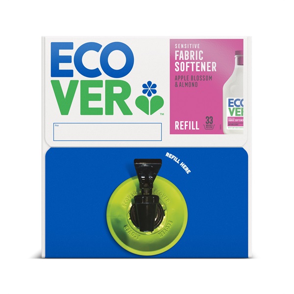 Click for a bigger picture.Ecover Fabric Softener 15ltr Bag in a Box
