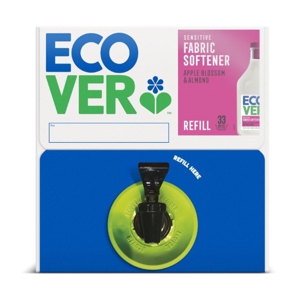 Click for a bigger picture.Ecover Fabric Softener 15ltr Bag in a Box