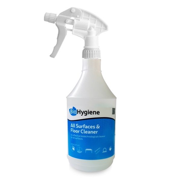 Click for a bigger picture.BioHygiene All Surfaces - Empty Trigger Spray Bottle 750ml