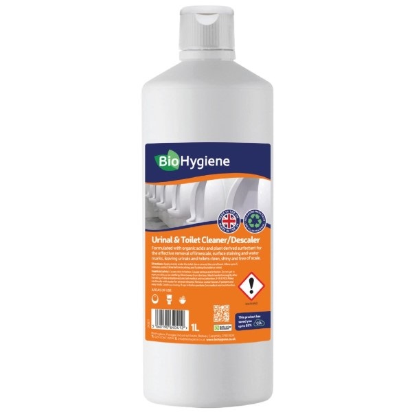 Click for a bigger picture.BioHygiene Urinal + Toilet Descaler 1L