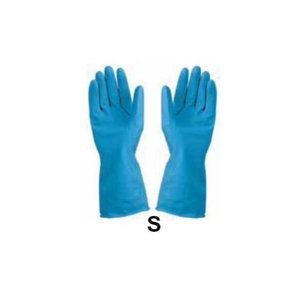 Click for a bigger picture.Blue Small Rubber Gloves