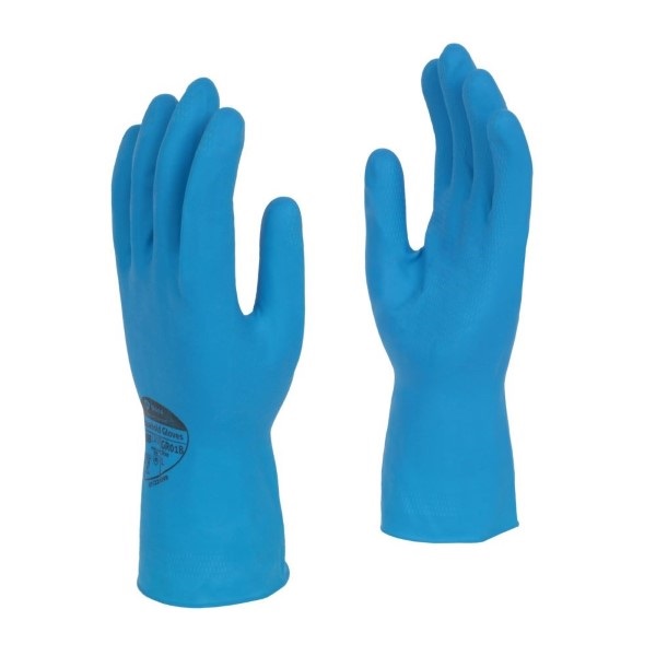 Click for a bigger picture.Blue Small Rubber Gloves