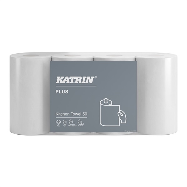 Click for a bigger picture.Katrin Plus 47789 50 Sheet Kitchen Roll