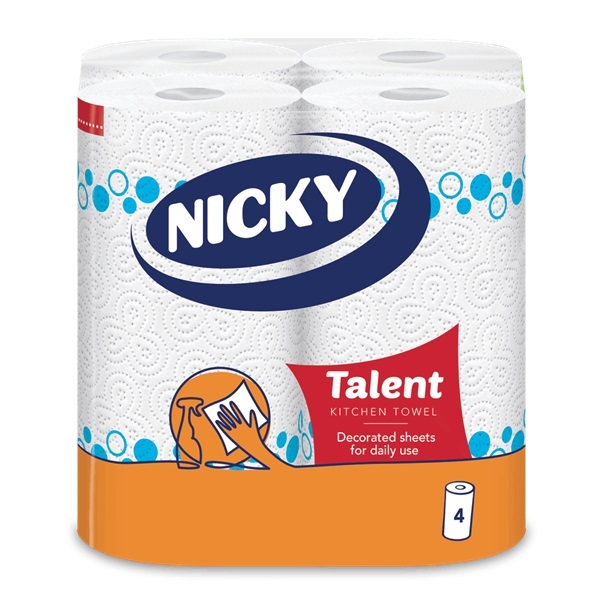 Click for a bigger picture.Nicky Talent 46 Sheet Kitchen Rolls