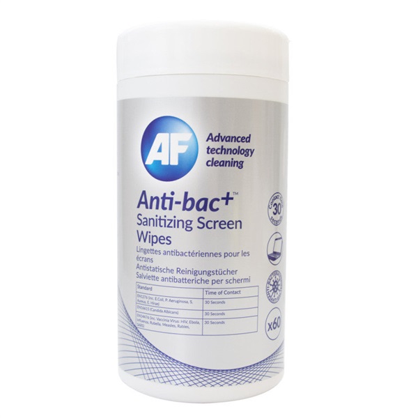 Click for a bigger picture.AF Anti Bac Sanitizing Screen Wipes AFI50877