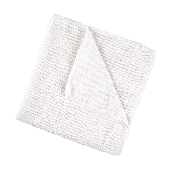Click for a bigger picture.Individual Microfibre Cloth White