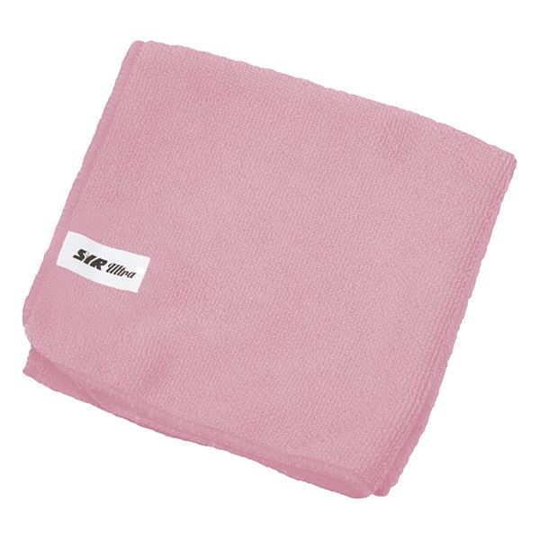 Click for a bigger picture.Individual Microfibre Cloth Pink