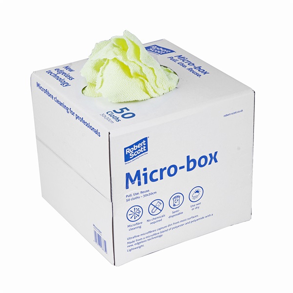 Click for a bigger picture.xxYellow Micro Box Microfibre Cloths