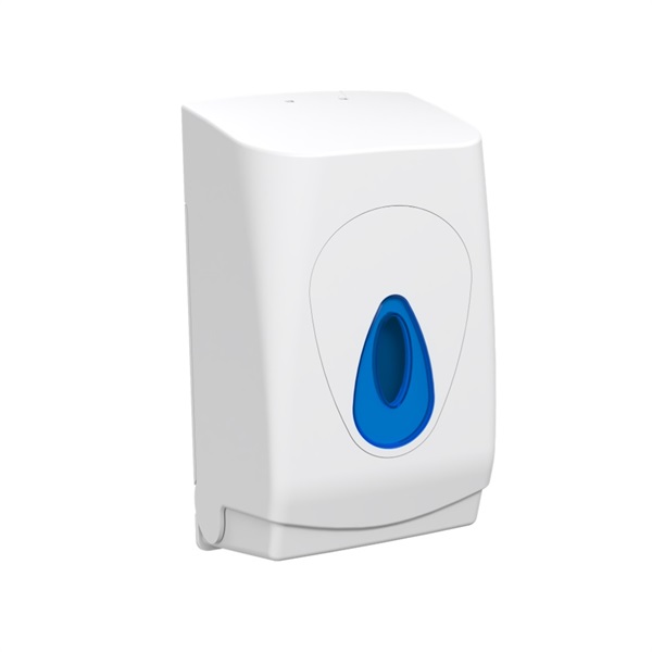 Click for a bigger picture.Bulk Pack Toilet TIssue Modular Dispenser - Blue Teardrop
