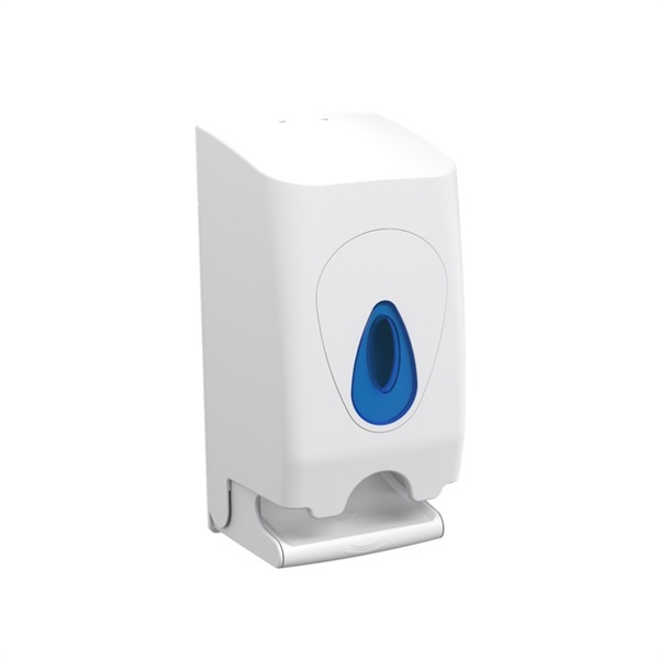 Click for a bigger picture.Standard Toilet Roll Modular Dispenser - Blue Teardrop
