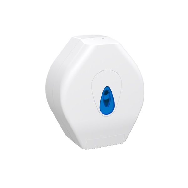 Click for a bigger picture.Mini Jumbo Toilet Roll Modular Dispenser - Blue Teardrop