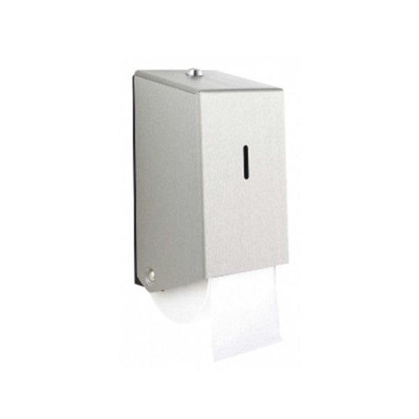 Click for a bigger picture.Stainless Steel Two Roll Toilet Roll Disp