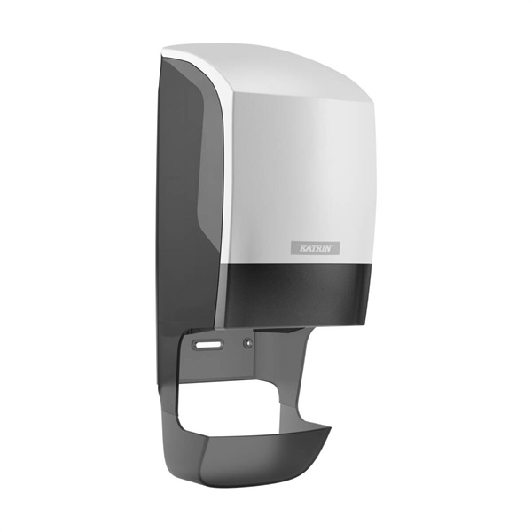Click for a bigger picture.Katrin System Toilet Roll Dispenser White 77465 With Core Catcher (Formerly 90144)