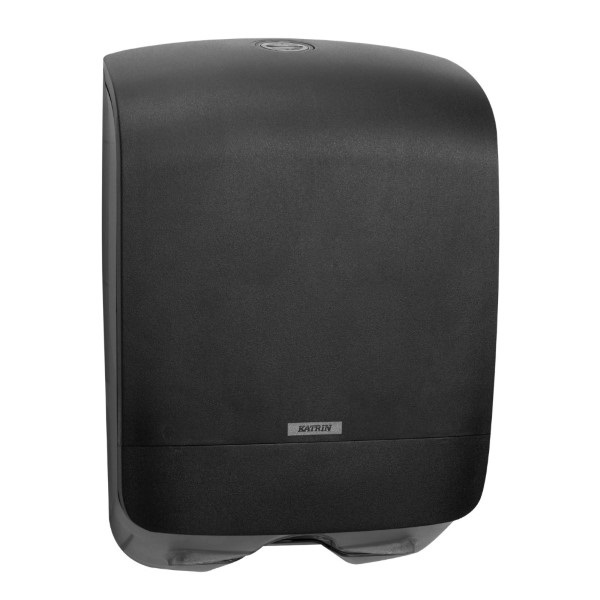 Click for a bigger picture.Katrin Hand Towel Dispenser Black 92087 Small / Narrow