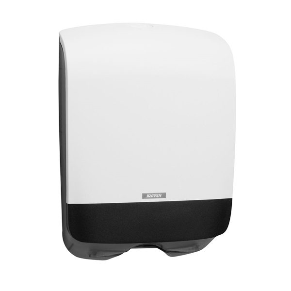 Click for a bigger picture.Katrin Hand Towel Dispenser White 90182 Small / Narrow