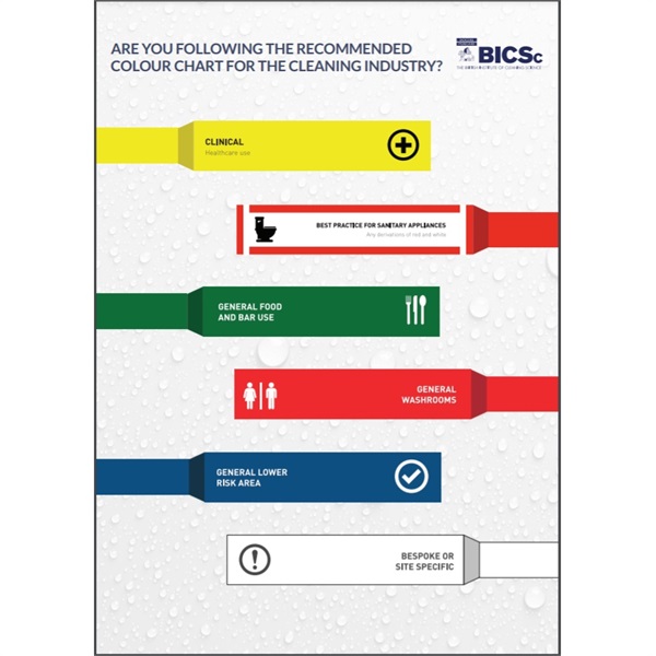 Click for a bigger picture.BICSc Cleaning Industry Colour Code Guide - Free Download