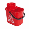Click here for more details of the 15L Red Professional Mop Bucket With With