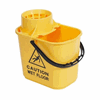 Click here for more details of the 15L Yellow Professional Mop Bucket With Wringer
