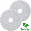 Twister Diamond Floor Pads 15'' White