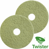 Twister Diamond Floor Pads 15'' Yellow