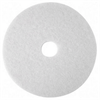 16'' White Floor Pads - 100% Recycled Polyester