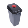 60L Recycling Buddy Bin With Red Holed Lid
