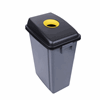 60L Recycling Buddy Bin With Yellow Holed Lid