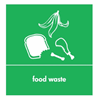 Recycling Sticker Green Food Waste