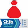 Red Refuse Sacks CHSA - Heavy Duty (15kg) 90L 18x29x38