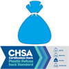 Blue Refuse Sacks CHSA - Heavy Duty (15kg) 90L 18x29x38