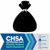 Black Refuse Sacks CHSA - Medium Duty (10kg) 90L 18x29x38