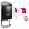 Katrin System Toilet Roll Dispenser Starter Pack Black - Kit Includes 36 Rolls